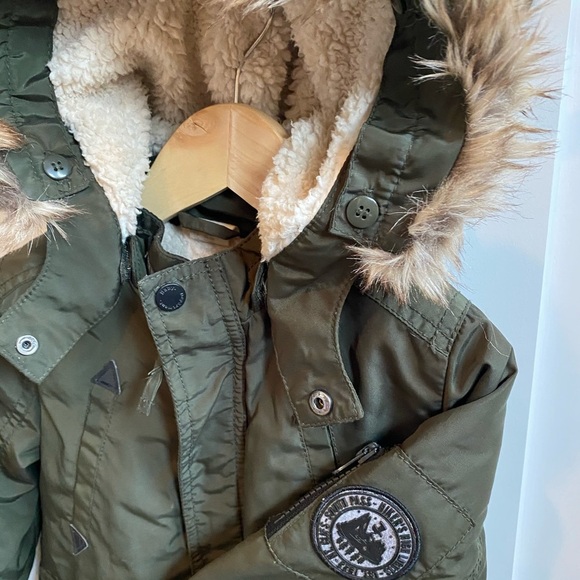 ❄️ 1.5-2.5y H&M Kids Army Green Winter Jacket - Picture 4 of 11